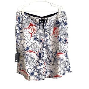 Columbia PFG men’s fishing tropical print swim trunks